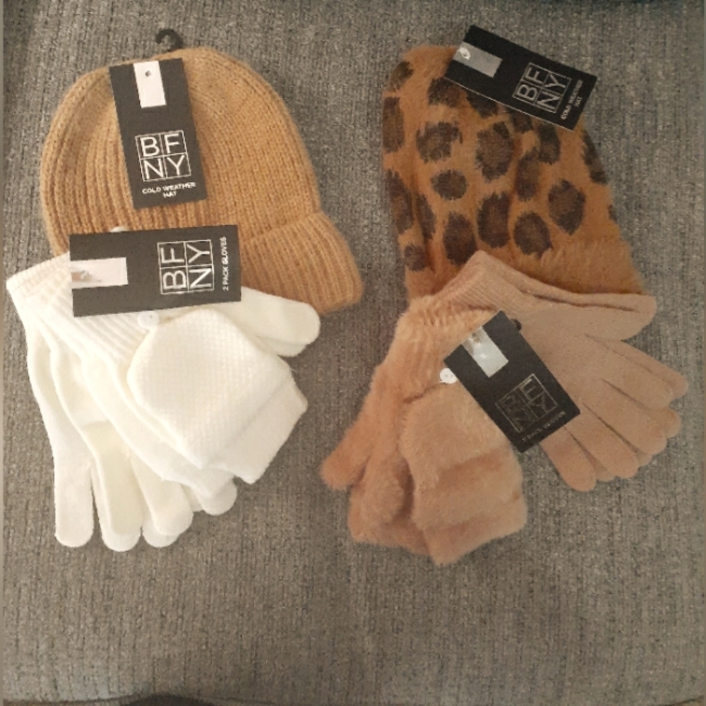 BFNY Women's Hats and Gloves  NWT
